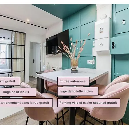 L'azur Chaleureux Et Cocooning Apartman